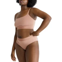 Brand new ✔️ Calvin Klein Standards Unlined Bralette Clay 🔔 -Outlet Calvin Klein Store unnamed file 920