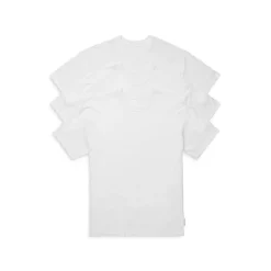 Discount ๐ฅฐ Calvin Klein Standards Cotton Solid Tees, Pack Of 3 White ๐งจ