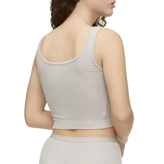 Top 10 🔔 Calvin Klein Pure Ribbed Cropped Tank Ocean Storm 😍 3 Top 10 🔔 Calvin Klein Pure Ribbed Cropped Tank Ocean Storm 😍 - Image 3