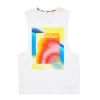 Flash Sale 🎁 Calvin Klein Reimagined Heritage Pride Iridescent Rainbow Tank Top White 🔥